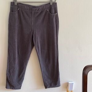 Quacker Factory Gray Straight Leg Pants